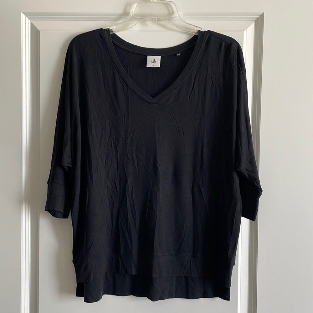CAbi black bat wing tee